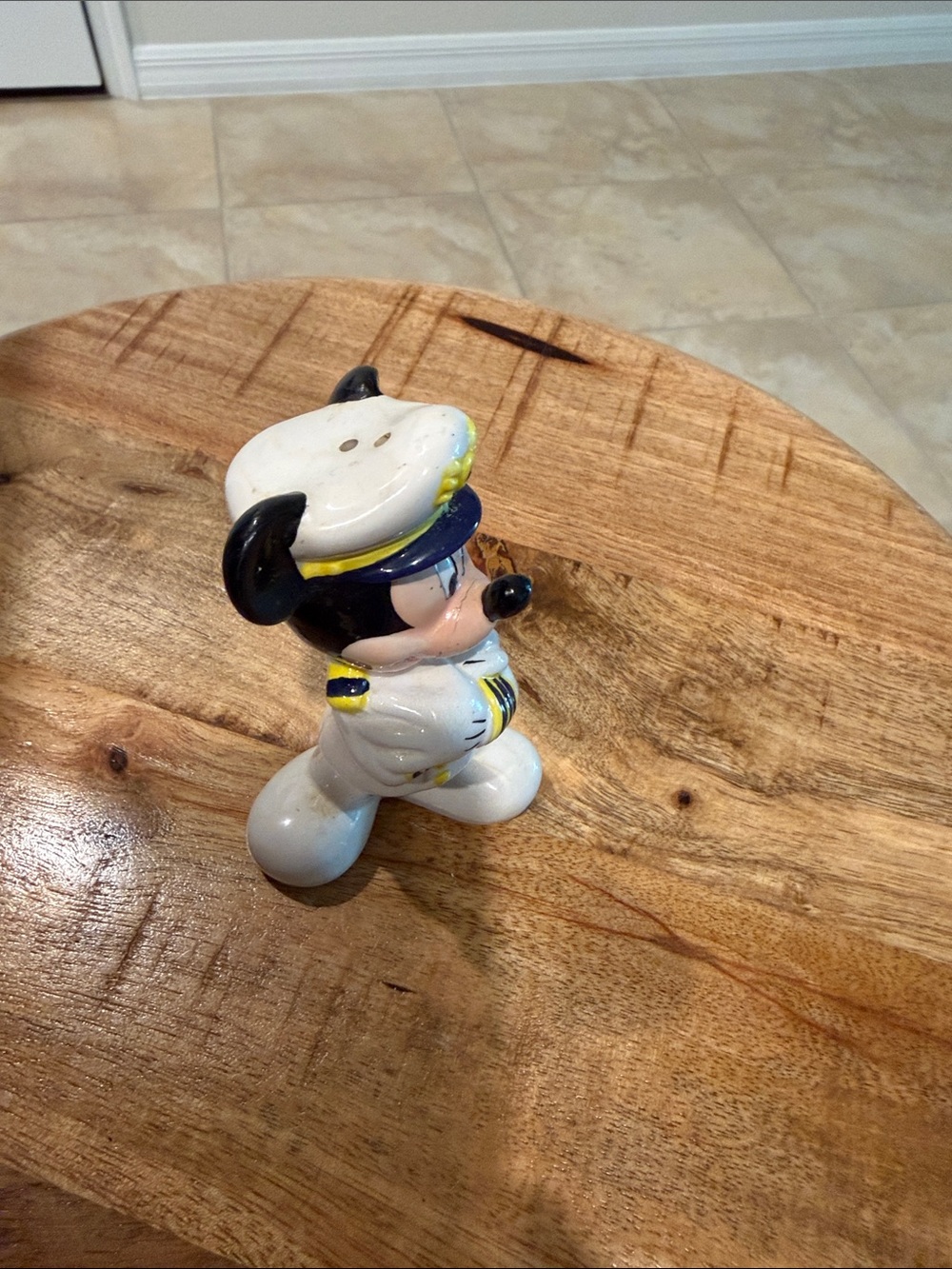 Disney White, Blue and Yellow Sailor Mickey Figurine